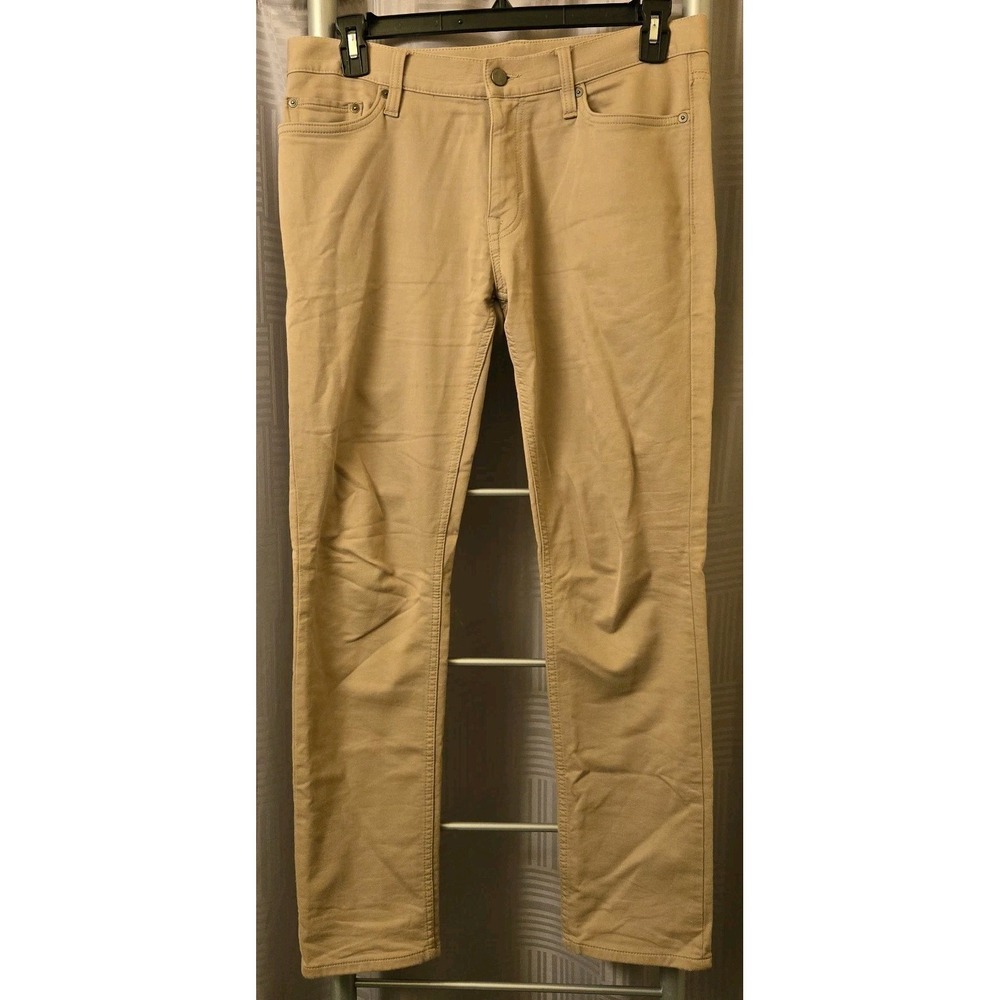 Banana Republic Pants Mens 31x32 (Fit 32x31) Traveler Slim Fit Khaki Tan Stretch